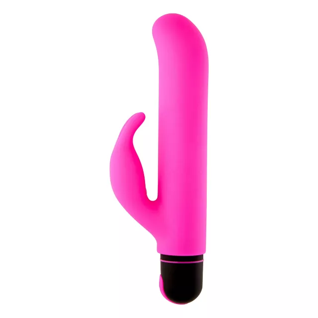 Dynamic Duo Rechargeable Waterproof G-Spot Vibrator with Rabbit Sleeve 9.3 Inch - Hott Love Extreme at Spencer's