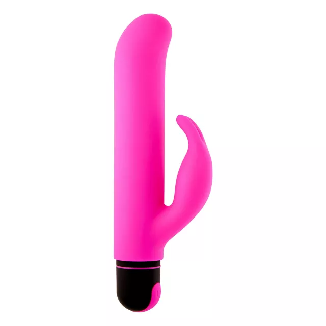 Dynamic Duo Rechargeable Waterproof G-Spot Vibrator with Rabbit Sleeve 9.3 Inch - Hott Love Extreme at Spencer's