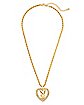 Goldtone Playboy Bunny Rope Chain Necklace