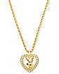 Goldtone Playboy Bunny Rope Chain Necklace