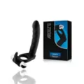 Double Up Rechargeable Vibrating Cock Ring with Butt Plug - Arouz'd at Spencer's