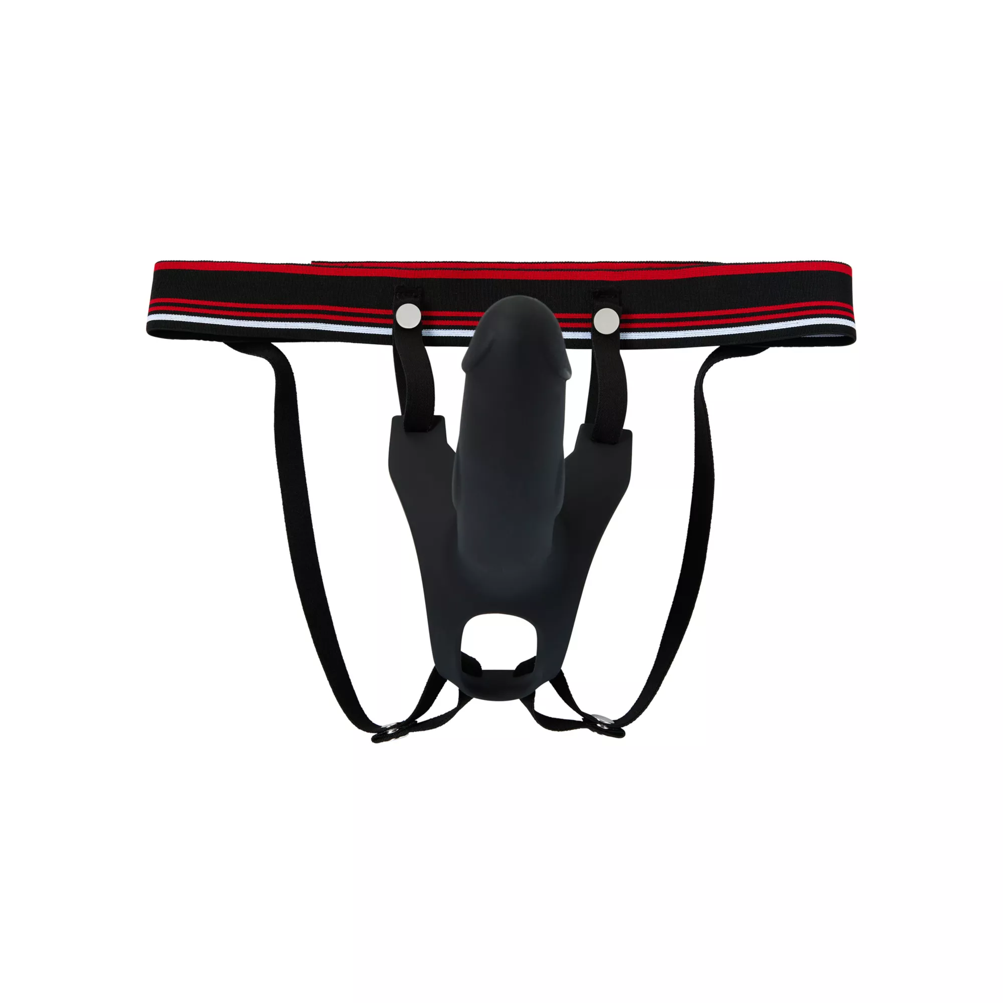 Stiff One Hollow Strap-On Dildo 6.5 Inch and Harness - Arouz'd at Spencer's