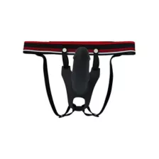 Stiff One Hollow Strap-On Dildo 6.5 Inch and Harness - Arouz'd at Spencer's