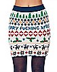 White Fair Isle Ugly Christmas Sweater Skirt