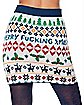 White Fair Isle Ugly Christmas Sweater Skirt