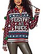 Light-Up Festive as Fuck Ugly Christmas Sweater