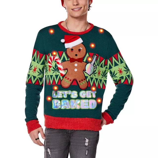 Let's get baked christmas sweater sale