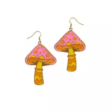 70s Mushroom Dangle Earrings at Spencer's