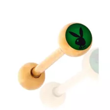 Multi-Pack Multi-Color Goldtone Playboy Barbells 5 Pack - 14 Gauge at Spencer's