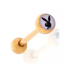 Multi-Pack Multi-Color Goldtone Playboy Barbells 5 Pack - 14 Gauge at Spencer's
