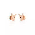 Multi-Pack Rose Goldtone Playboy Bunny and CZ Stud Earrings - 3 Pair at Spencer's