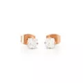 Multi-Pack Rose Goldtone Playboy Bunny and CZ Stud Earrings - 3 Pair at Spencer's