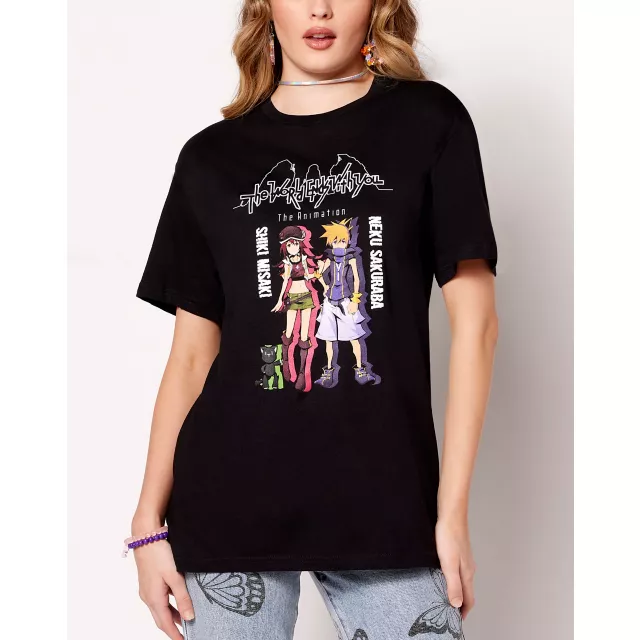 Shiki and Neku T Shirt - The World Ends with You at Spencer's
