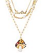 Multi-Pack Far Out Mushroom Chain Necklaces - 3 Pack