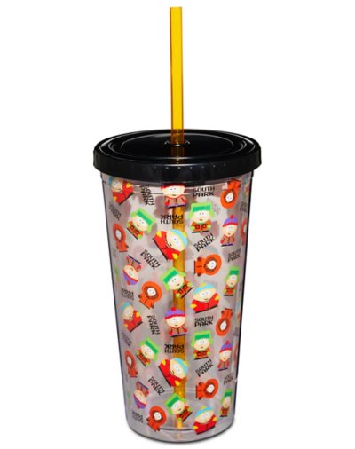 Characters South Park Cup with Straw - oz