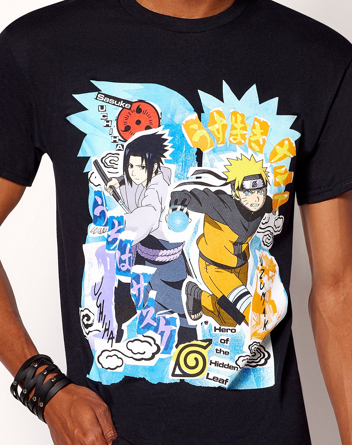 Naruto and Sasuke Collage T Shirt