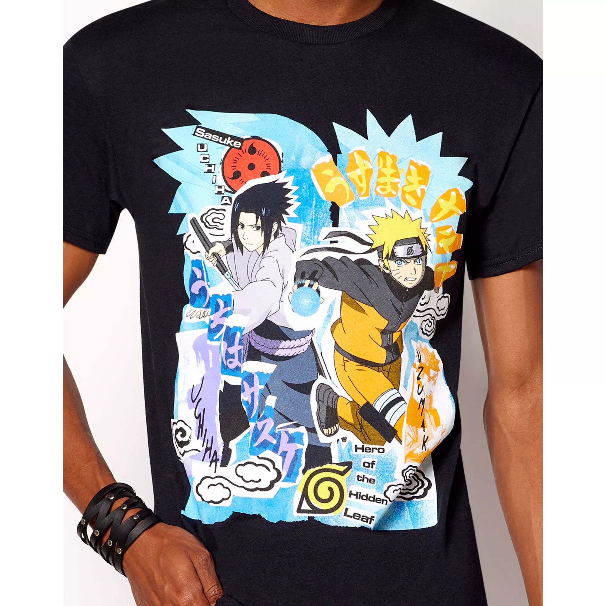 Naruto and Sasuke Collage T Shirt - Naruto Shippuden at Spencer's