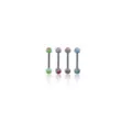 Multi-Pack Marble Splatter Barbells 4 Pack - 14 Gauge at Spencer's