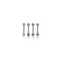 Multi-Pack Marble Splatter Barbells 4 Pack - 14 Gauge at Spencer's