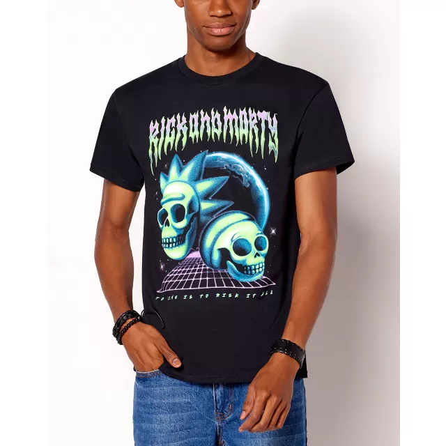 Risk It All T Shirt - Rick and Morty at Spencer's