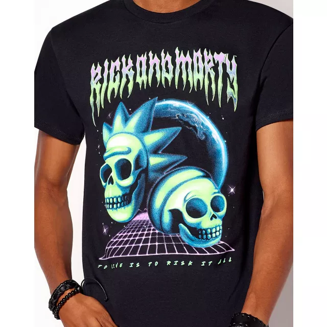 Risk It All T Shirt - Rick and Morty at Spencer's