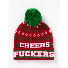 Cheers Fuckers Cuff Beanie Hat at Spencer's