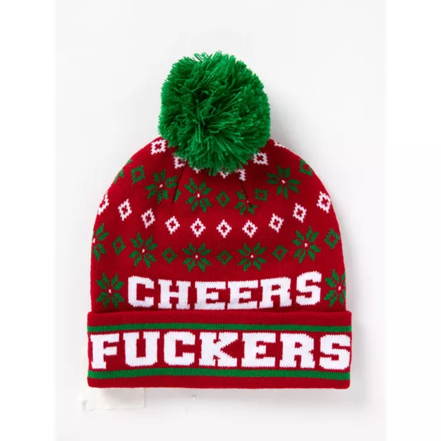 Cheers Fuckers Cuff Beanie Hat at Spencer's