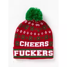 Cheers Fuckers Cuff Beanie Hat at Spencer's