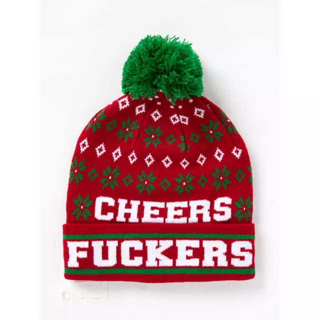 Cheers Fuckers Cuff Beanie Hat at Spencer's