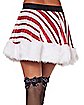 Candy Cane Striped Christmas Skirt