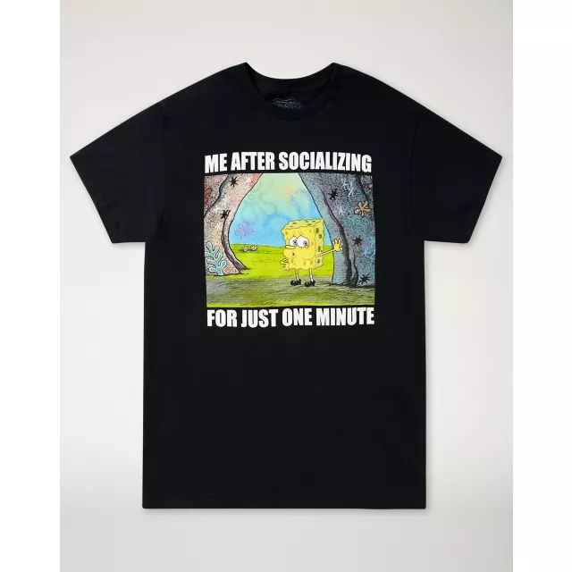 Me After Socializing T Shirt - SpongeBob SquarePants at Spencer's