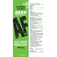 Deep AF Spearmint Throat Numbing Spray - 1 oz. at Spencer's