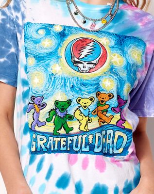 Starry Bears Tie Dye Grateful Dead T Shirt