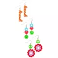 Multi-Pack 70s Groovy Smiley Face Peace Sign Flower Earrings - 3 Pair at Spencer's