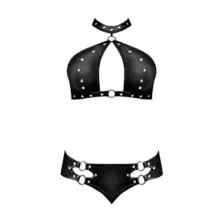Juno Studded Bra and Panty Set at Spencer's