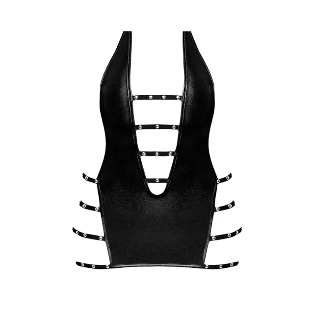 Black Portia Teddy Bodysuit at Spencer's