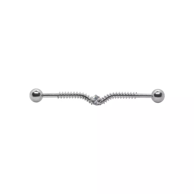 CZ Spring Coil Industrial Barbell 14 Gauge Spencer's