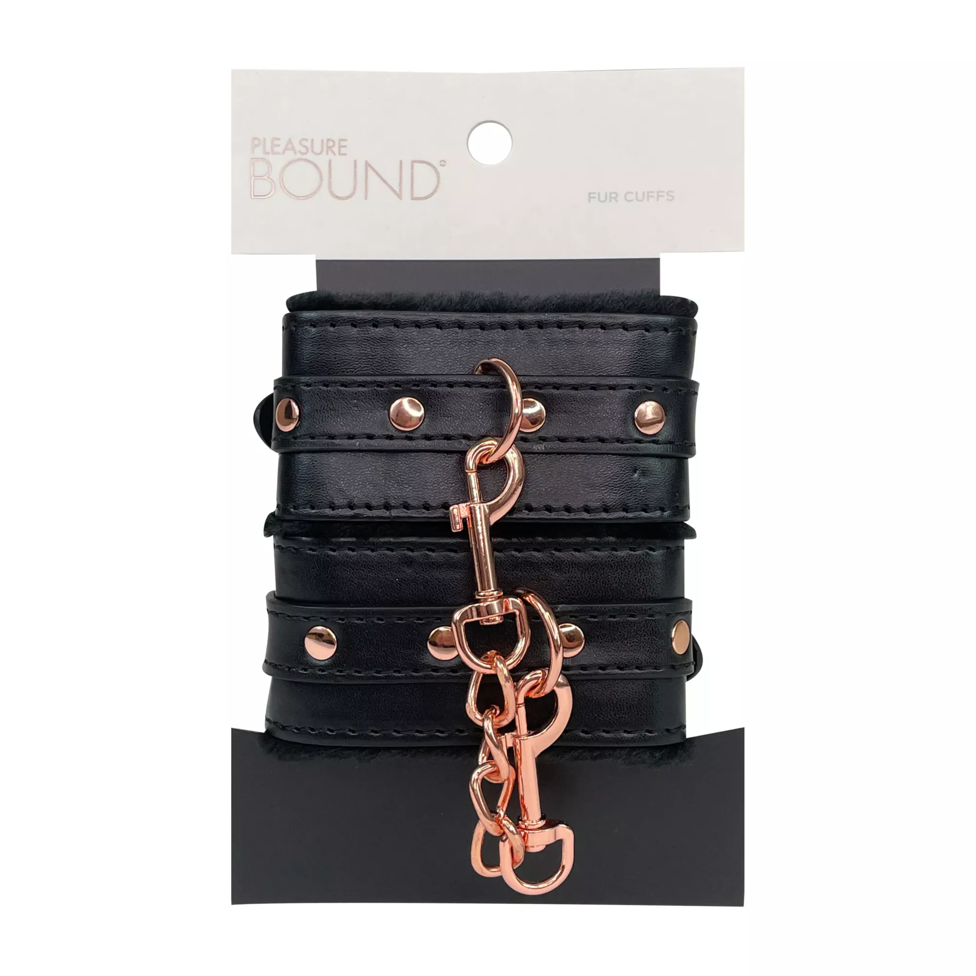 Midnight Fur Handcuffs - Pleasure Bound at Spencer's