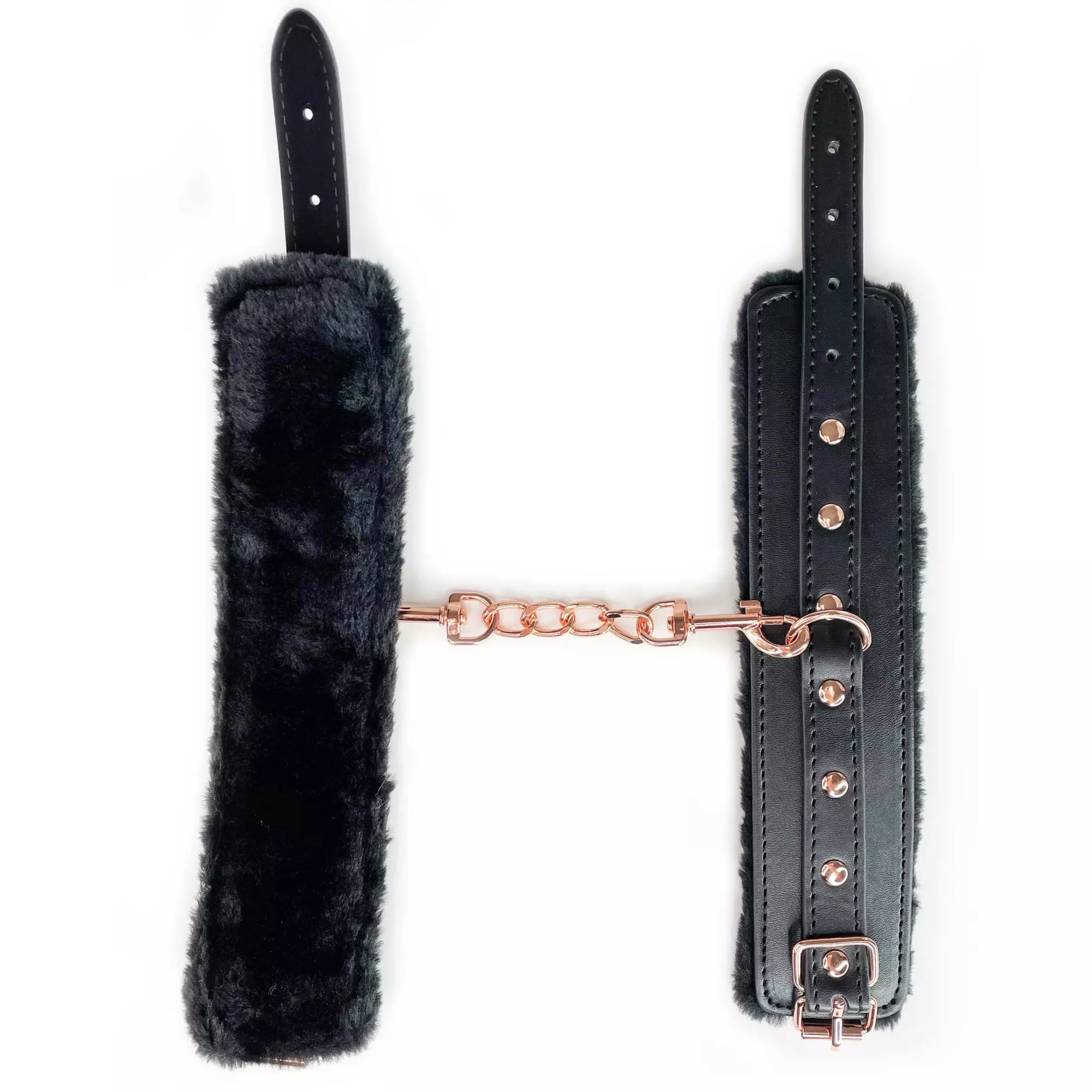 Midnight Fur Handcuffs - Pleasure Bound at Spencer's
