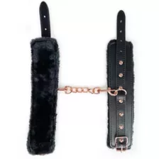 Midnight Fur Handcuffs - Pleasure Bound at Spencer's