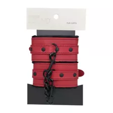 Crimson Red Handcuffs - Pleasure Bound at Spencer's