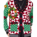 Light-Up Wreath Christmas Cardigan Sweater at Spencer's