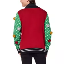Light-Up Wreath Christmas Cardigan Sweater at Spencer's