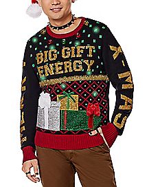 Toy Story Disney Light-Up Holiday Christmas Sweater Adult Medium Blue Pullover