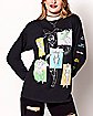 Character Color Block Long Sleeve T Shirt - Attack on Titan