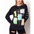 Character Color Block Long Sleeve T Shirt - Attack on Titan at Spencer's