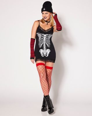 Skeleton Cami Mini Dress