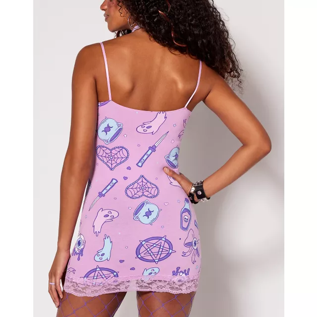 Pink Witchy Cami Mini Dress at Spencer's