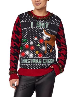 I Shit Christmas Cheer Ugly Christmas Sweater