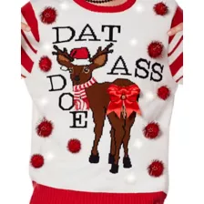Light-Up Dat Ass Doe Christmas Sweater at Spencer's
